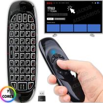 Mini Controle Air Mouse Teclado Sem Fio Smart Tv Box Wireless