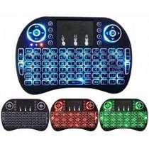 Mini Controle Wireless Mini Keyboard Usb Sem Fio Touch Pad Led P