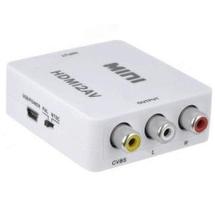 Mini Conversor Adaptador HDMI para RCA Áudio e Vídeo - HDMI2AV