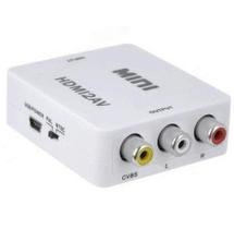 Mini Conversor Adaptador HDMI para RCA Áudio e Vídeo - HDMI2AV