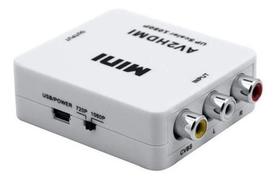 Mini Conversor Av Rca Para Hdmi Com Áudio 1080P Full Hd