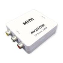 Mini Conversor AV2 para HDMI Adapter Scaler HD Video Converter Box HDMI para RCA 1080p Kit 2 - Kingleen