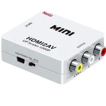 Mini conversor de HDMI PARA AV/RCA adaptador de HDMI - 2AV-RCA - Tribo Mini conversor de HDMI PARA AV/RCA adaptador de HDMI - 2AV-RCA - Tribo