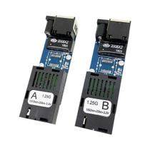 Mini Conversor De Mídia Óptica Gigabit 1000Mbps SC Para RJ45 Switch Ethernet 20Km Alimentação EU