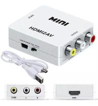 Mini Conversor Hd Vídeo Hdmi X Av Rca - HDMI2AV - UNIVERSAL