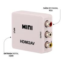 Mini Conversor Hdmi Para Vídeo Composto (Rca)