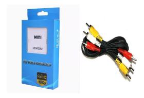 Mini Conversor Hdmi X Rca Cabo Rca Pronta Entrega