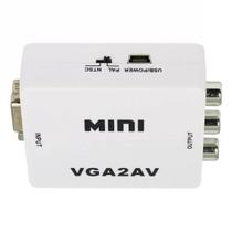 Mini Conversor VGA P/ AV 1080p - VGA2AV