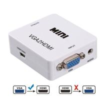 Mini Conversor VGA para Hdmi 1080p Monitor Audio Tv Notebook - Exbom Mini Conversor VGA para Hdmi 1080p Monitor Audio Tv Notebook - Exbom