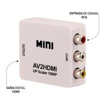 Mini Conversor Vídeo Composto (RCA) para HDMI