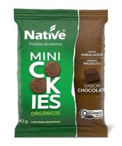 Mini Cookie Orgânico sabor Chocolate 40g Native