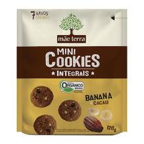 Mini Cookies Banana com Cacau Mãe Terra 120g Mini Cookies Banana com Cacau Mãe Terra 120g