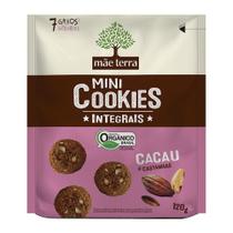 Mini Cookies Orgânicos e Integrais de Cacau e Castanhas Mãe Terra 120g