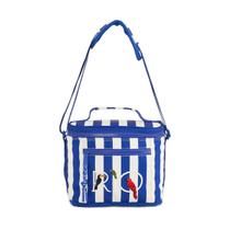 Mini cooler farm farofa listra azul 78327190 Mini cooler farm farofa listra azul 78327190