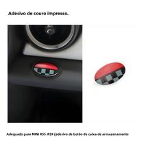 MINI Cooper JCW R55 R56 R57 R58 R59 Botão De Couro Adesivo Carro Copiloto Caixa De Armazenamento
