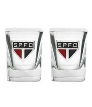 Mini Copo Dose Brasão Time Kit Exclusivo Presente Torcedor