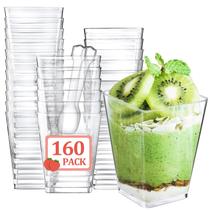 Mini copos de sobremesa de plástico descartáveis Eupako 160, pacote 150 ml