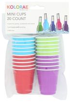 Mini copos de tiro descartáveis KOLORAE, pacote de 60 ml e 120 Mini copos de tiro descartáveis KOLORAE, pacote de 60 ml e 120