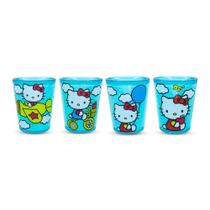 Mini copos Silver Buffalo Sanrio Hello Kitty 60 ml, conjunto de 4