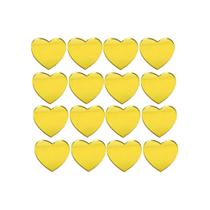 : Mini Coração Em Acrílico Espelhado Kit 50 Pçs : Mini Coração Em Acrílico Espelhado Kit 50 Pçs