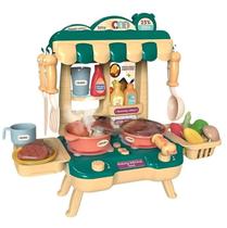 Mini cozinha casa encantada c/ 34 peças verde - zippy toys