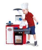 Mini Cozinha Classic Vermelha -C/ Geladeira Fogão- Cotiplás