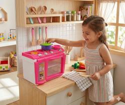 Mini cozinha Fogãozinho infantil com panelinhas cozinha de brinquedo infantil rosa Mini cozinha Fogãozinho infantil com panelinhas cozinha de brinquedo infantil rosa
