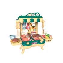 Mini Cozinha Infantil Kit Completa Menina Brinquedo Fogão