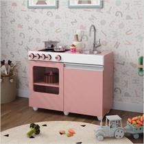 Mini Cozinha Infantil Luli Com Pia e Fogao Rosa Branco Ofertamo Mini Cozinha Infantil Luli Com Pia e Fogao Rosa Branco Ofertamo