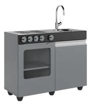 Mini Cozinha Infantil Luli MDF Com Fogão e Pia Decor