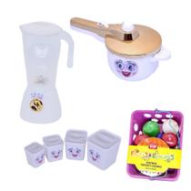 Mini Cozinha Infantil Menina Princesa Liquidificador 19pç