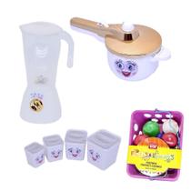 Mini Cozinha Infantil Menina Princesa Liquidificador 19Peças