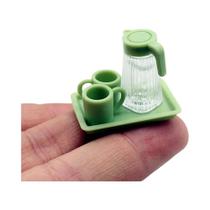 Mini Cozinha para Casa de Bonecas (Escala 1:12) - Máquina de Café, Liquidificador e Espremedor