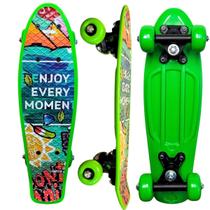 Mini Cruiser Infantil Radical Antiderrapante Formato Peixe Unissex Com Rodas Emborraçadas - Art Brink