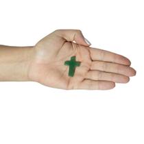 MINI CRUZ QUARTZO VERDE (2,5 a 3,4)cm