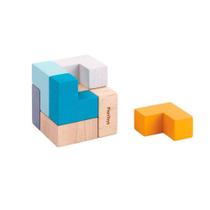 Mini Cubo Quebra Cabeça 3D - Madeira - 4134 - PlanToys - Plan Toys