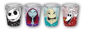 Mini Cup Silver Buffalo Nightmare Before Christmas, 4 unidades