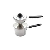 Mini cuscuzeira para porcao individual de aluminio polido Mini cuscuzeira para porcao individual de aluminio polido