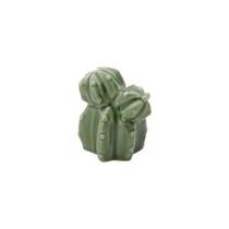 Mini decor ceramica clustered cactus verde 4.3x3.5x5.2cm