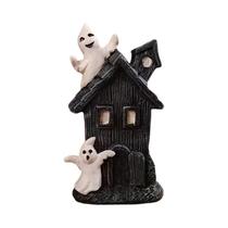 Mini Decorações De Festa De Halloween: Abóboras De Resina E Casas Assombradas Adereços Criativos