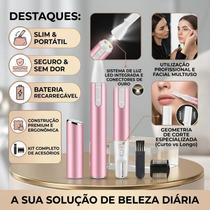 Mini Depilador De Rosto Elétrico Caneta Rosa Aparador Sobrancelha Profissional Pente Mini Depilador De Rosto Elétrico Caneta Rosa Aparador Sobrancelha Profissional Pente