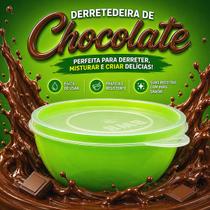 Mini Derretedeira Pequena Verde para Chocolate 250ml Cod. 9620 BWB Prática vai Micro-Ondas Mini Derretedeira Pequena Verde para Chocolate 250ml Cod. 9620 BWB Prática vai Micro-Ondas