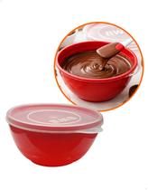 Mini Derretedeira Pequena Vermelha para Chocolate 250ml Cod. 9630 BWB Prática vai Micro-Ondas Mini Derretedeira Pequena Vermelha para Chocolate 250ml Cod. 9630 BWB Prática vai Micro-Ondas