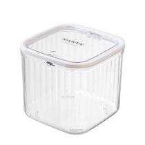 Mini Desktop Bin Lata de lixo de plástico transparente com tampa 315g