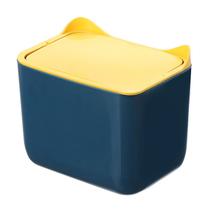 Mini Desktop Bin Trash Can, tampa giratória, 220g de plástico PP Mini Desktop Bin Trash Can, tampa giratória, 220g de plástico PP