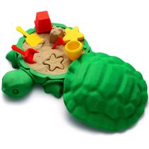 Mini Desktop Turtle Sandbox EAMC XHXX com areia macia e ferramentas