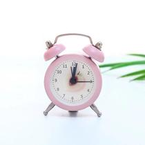 Mini Despertador Redondo Relógio De Mesa Criativo Pequeno Colorido