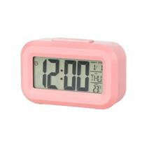 Mini despertador relógio digital temperatura luz noturna