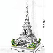 Mini Diamante Partícula Moc Paris Torre Street View Bloco De Construção Decoração Brinquedo