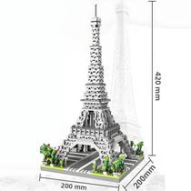 Mini Diamante Partícula Moc Paris Torre Street View Bloco De Construção Decoração Brinquedo